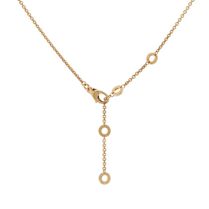 Exclusive Bulgari 18K Yellow Gold Parentesi Pendant Necklace — Back View