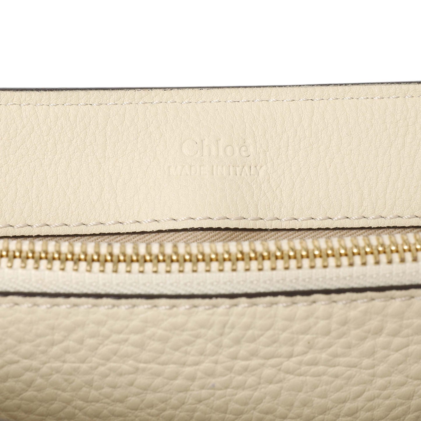 Exclusive Chloe White Calfskin Small Faye Day Shoulder Bag — Alternate View 9