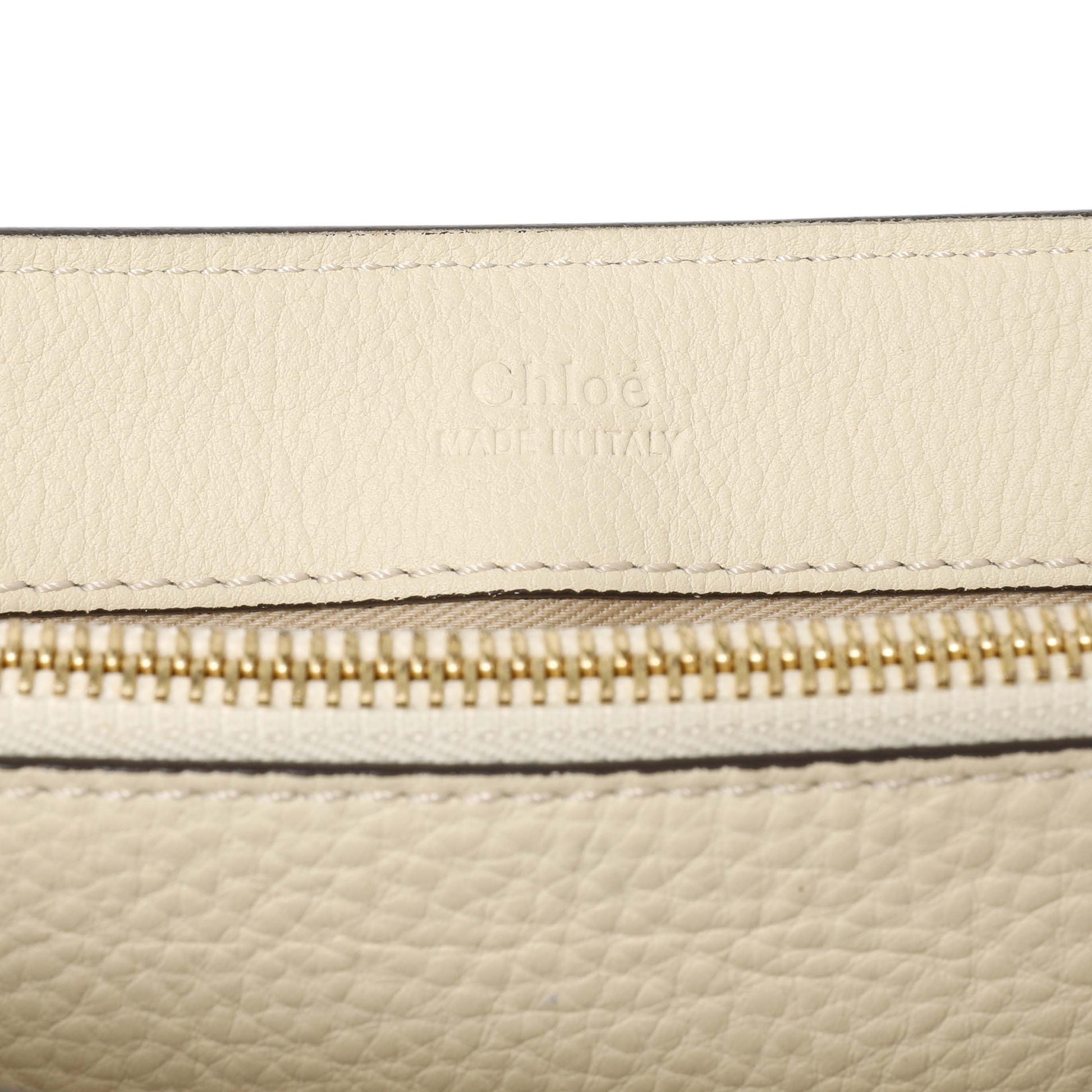 Exclusive Chloe White Calfskin Small Faye Day Shoulder Bag — Alternate View 9
