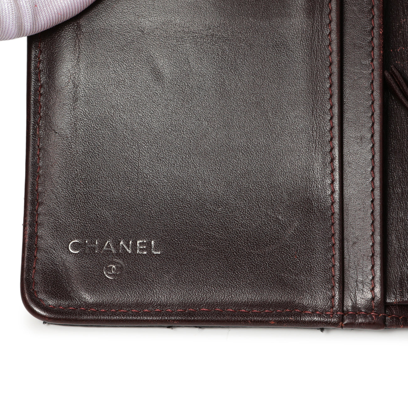 Exclusive Chanel Black Quilted Caviar Yen Wallet — Alternate View 15
