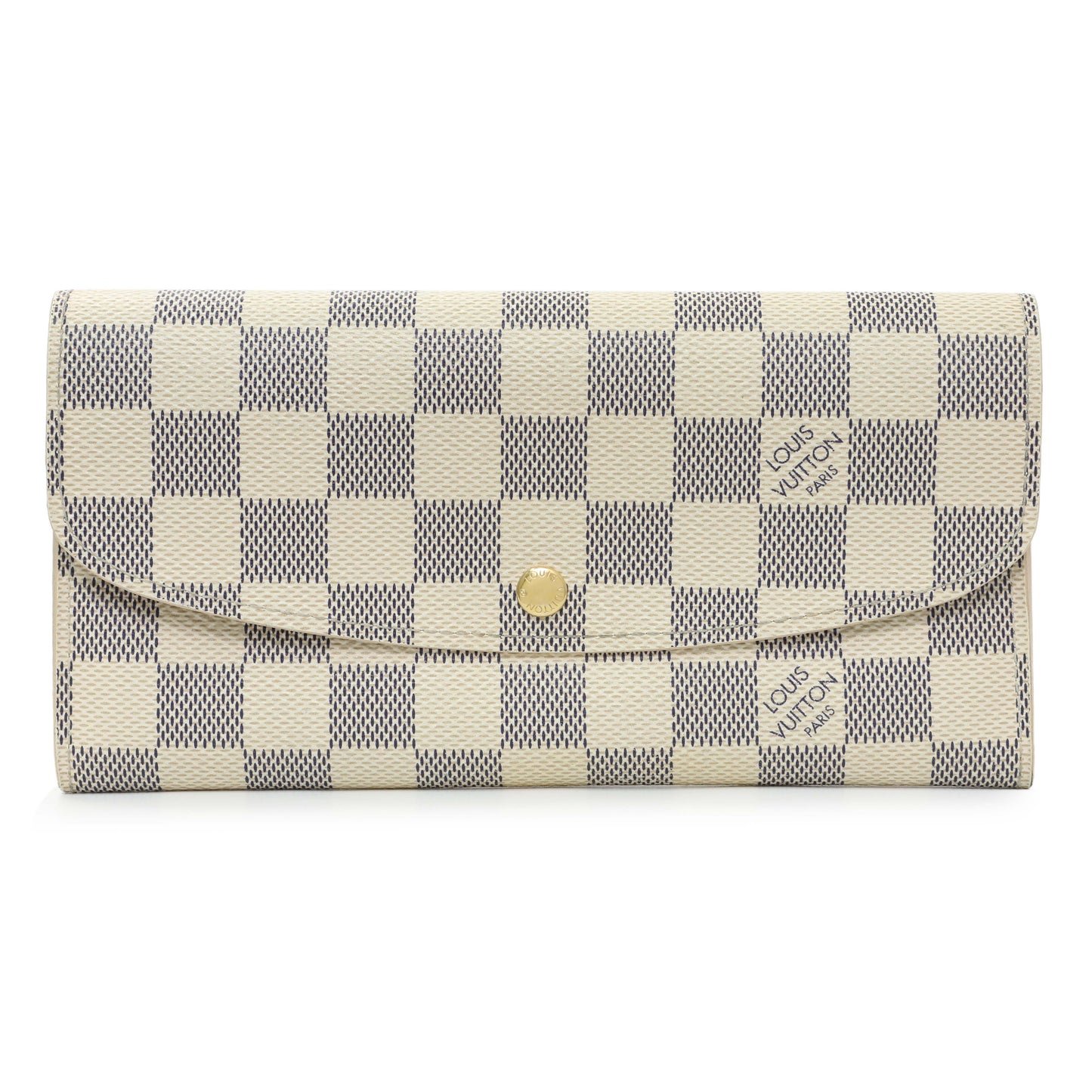 Exclusive Louis Vuitton Damier Azur Emilie Wallet — Front View
