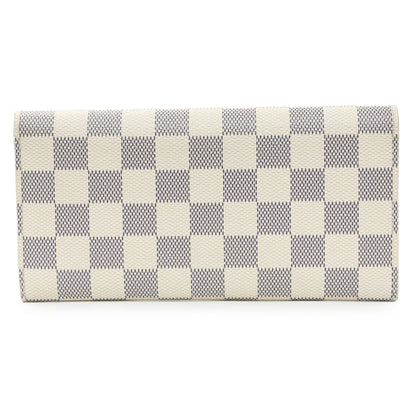 Exclusive Louis Vuitton Damier Azur Emilie Wallet — Side View