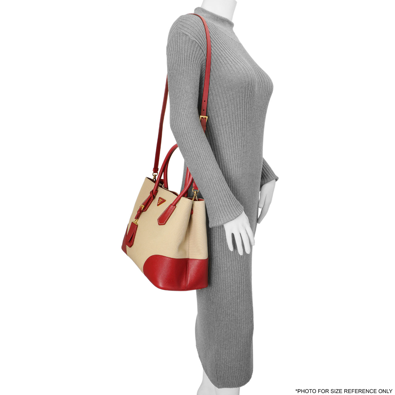 Exclusive Prada Canapa Saffiano Large Double Bag — Alternate View 15