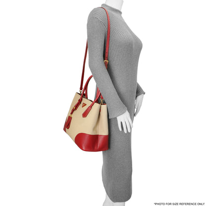 Exclusive Prada Canapa Saffiano Large Double Bag — Alternate View 15