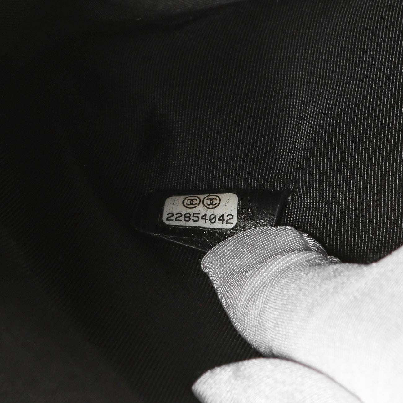 Exclusive Chanel Black Quilted Lambskin Large Cosmetic Case — Lifestyle View