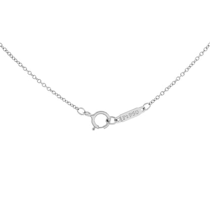 Exclusive Tiffany & Co. Platinum Diamond Aria Pendant Necklace — Top View
