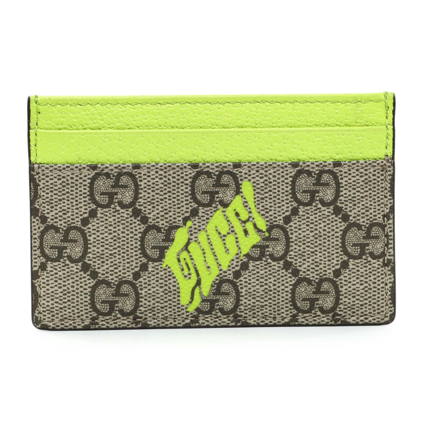 Exclusive GG Monogram Card Case with Print GG Canvas — Side View