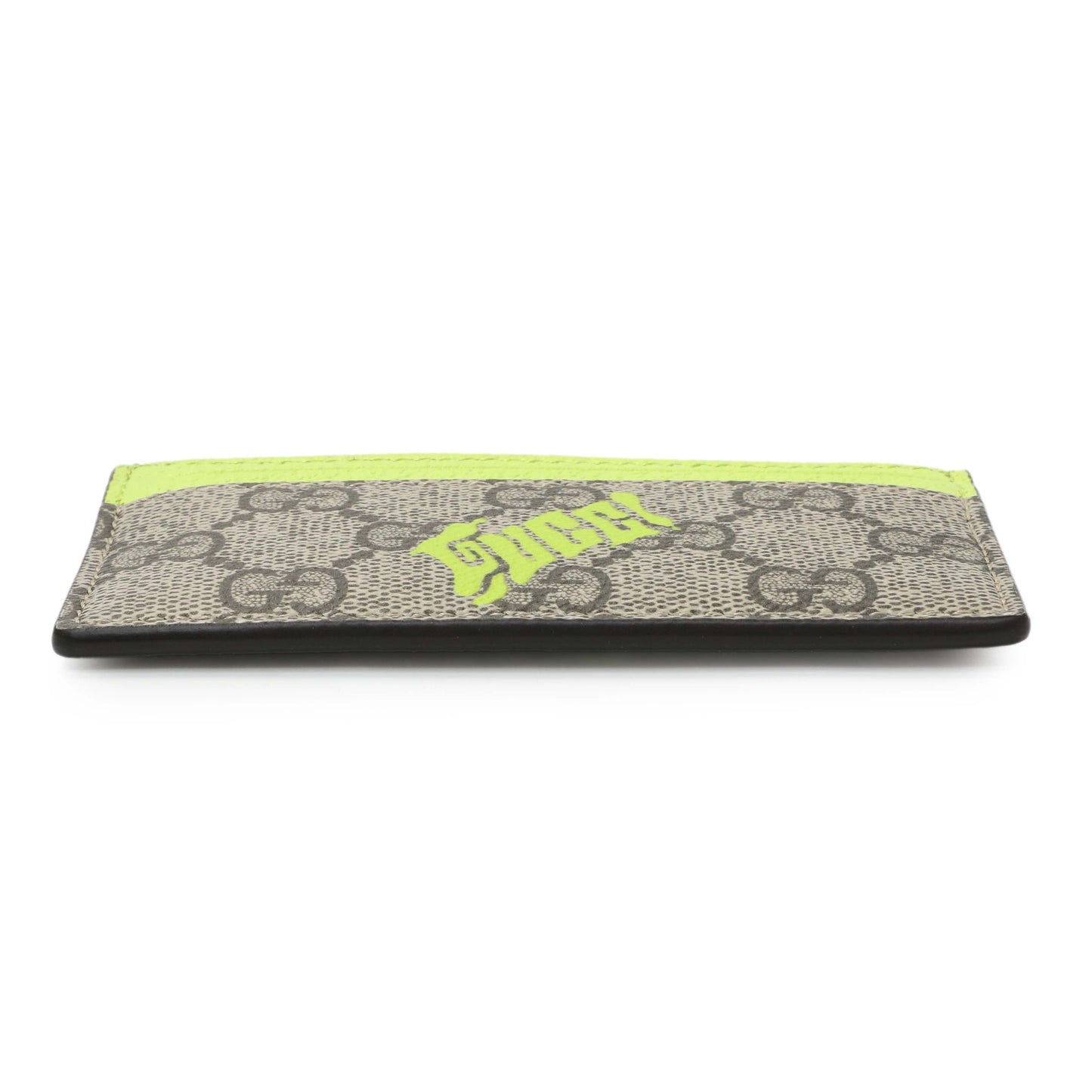 Exclusive GG Monogram Card Case with Print GG Canvas — Back View