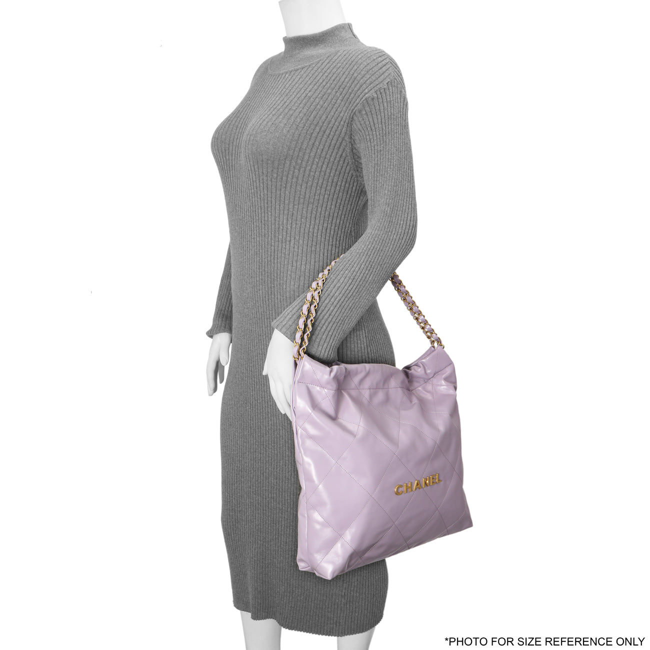 Exclusive Chanel Purple Quilted Shiny Calfskin 22 — Alternate View 8