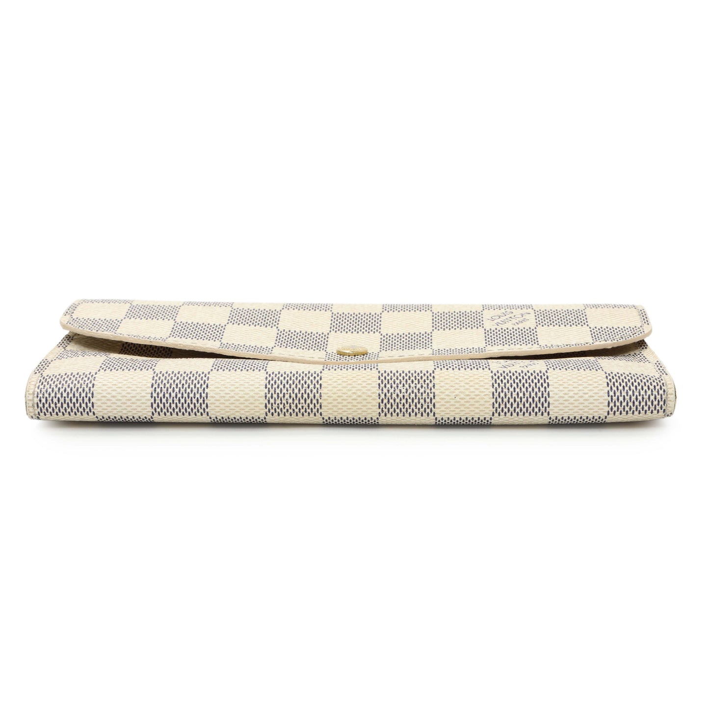 Exclusive Louis Vuitton Damier Azur Emilie Wallet — Back View