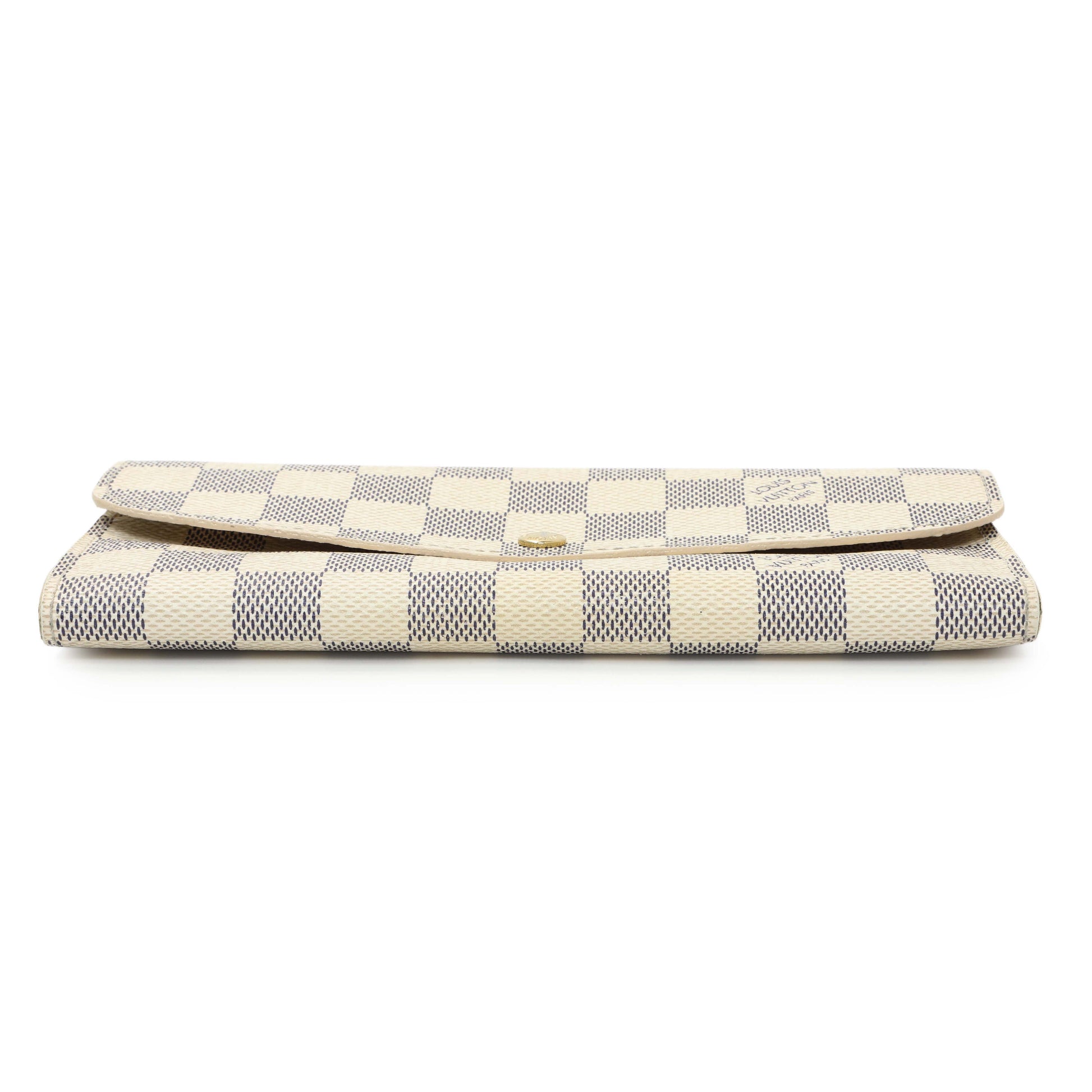 Exclusive Louis Vuitton Damier Azur Emilie Wallet — Back View