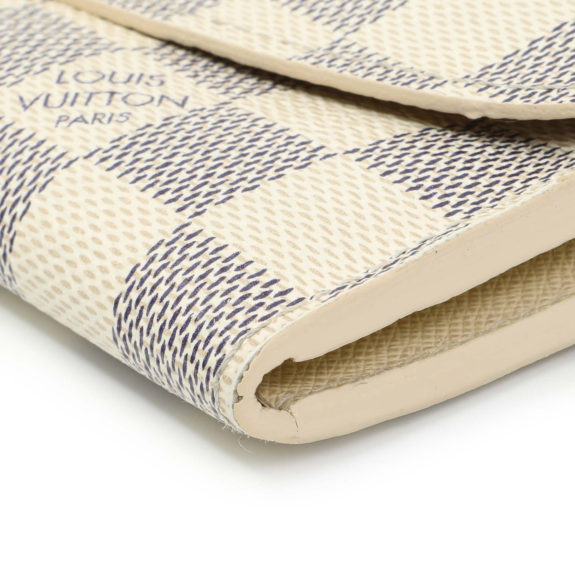 Exclusive Louis Vuitton Damier Azur Emilie Wallet — Detail View