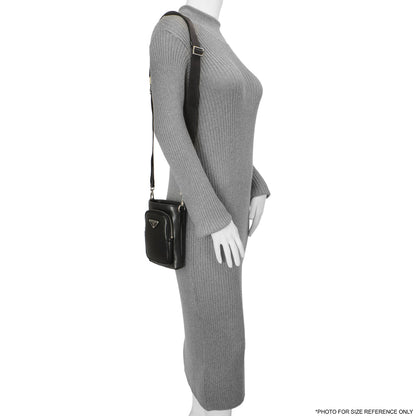 Exclusive Prada Black Calfskin Smartphone Case — Lifestyle View