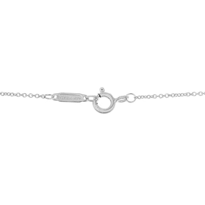 Exclusive Tiffany & Co. Sterling Silver Round Notes Pendant Necklace — Back View