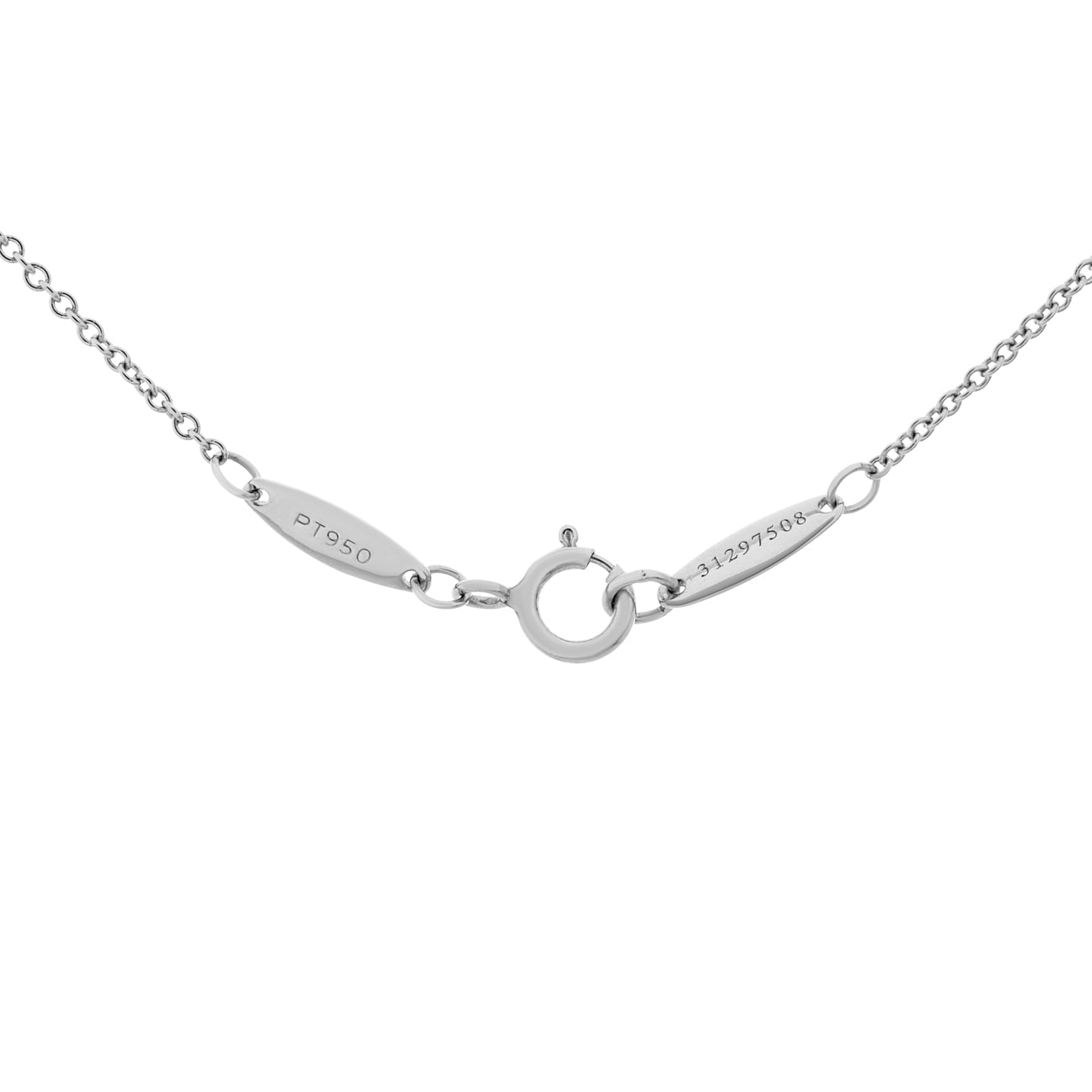 Exclusive Tiffany & Co. Platinum Diamonds by the Yard Pendant Necklace — Top View