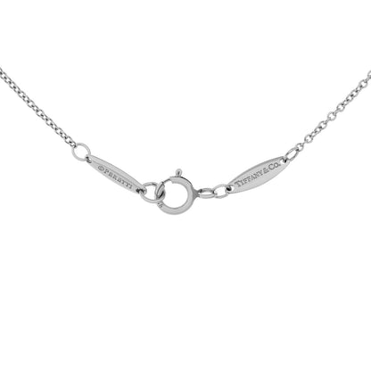 Exclusive Tiffany & Co. Platinum Diamonds by the Yard Pendant Necklace — Back View
