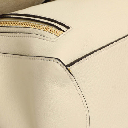 Exclusive Chloe White Calfskin Small Faye Day Shoulder Bag — Top View