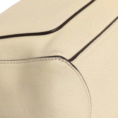 Exclusive Chloe White Calfskin Small Faye Day Shoulder Bag — Lifestyle View