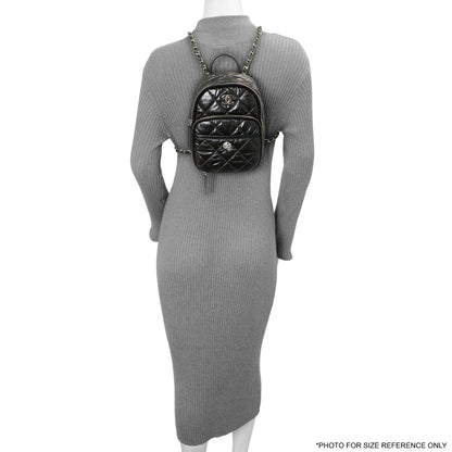 Exclusive Chanel Grey Nylon Coco Neige Backpack — Alternate View 7