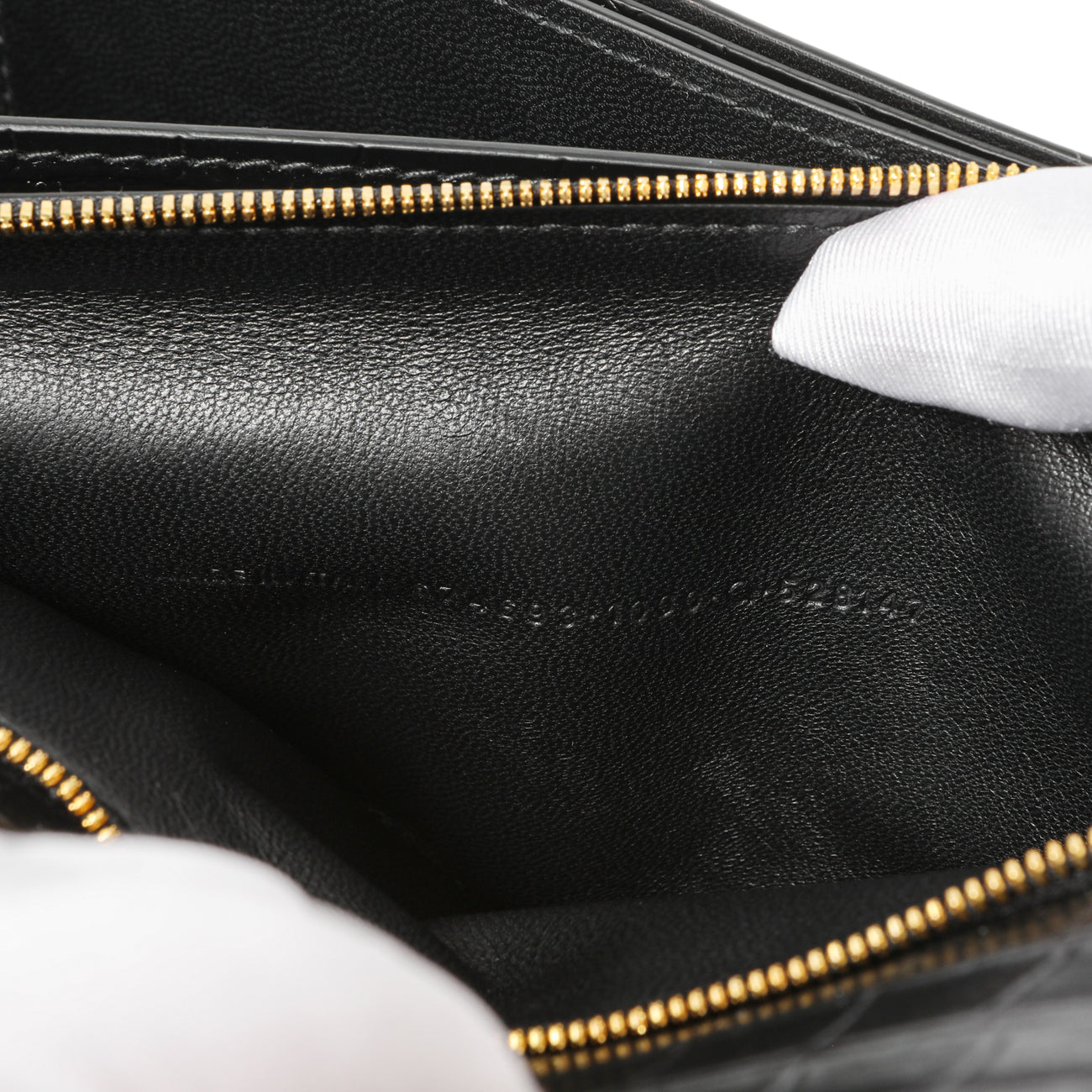 Exclusive Balenciaga Black Crocodile Embossed Small Gossip Bag — Alternate View 7