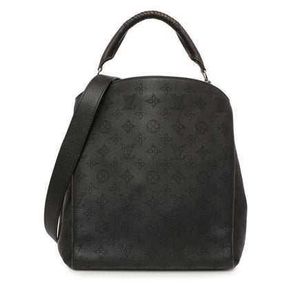 Exclusive Louis Vuitton Black Mahina Babylone PM — Front View