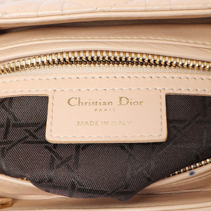 Exclusive Christian Dior Nude Lambskin Cannage Medium Lady Dior — Alternate View 9