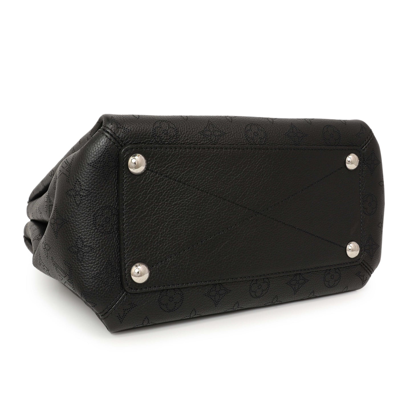 Exclusive Louis Vuitton Black Mahina Babylone PM — Back View