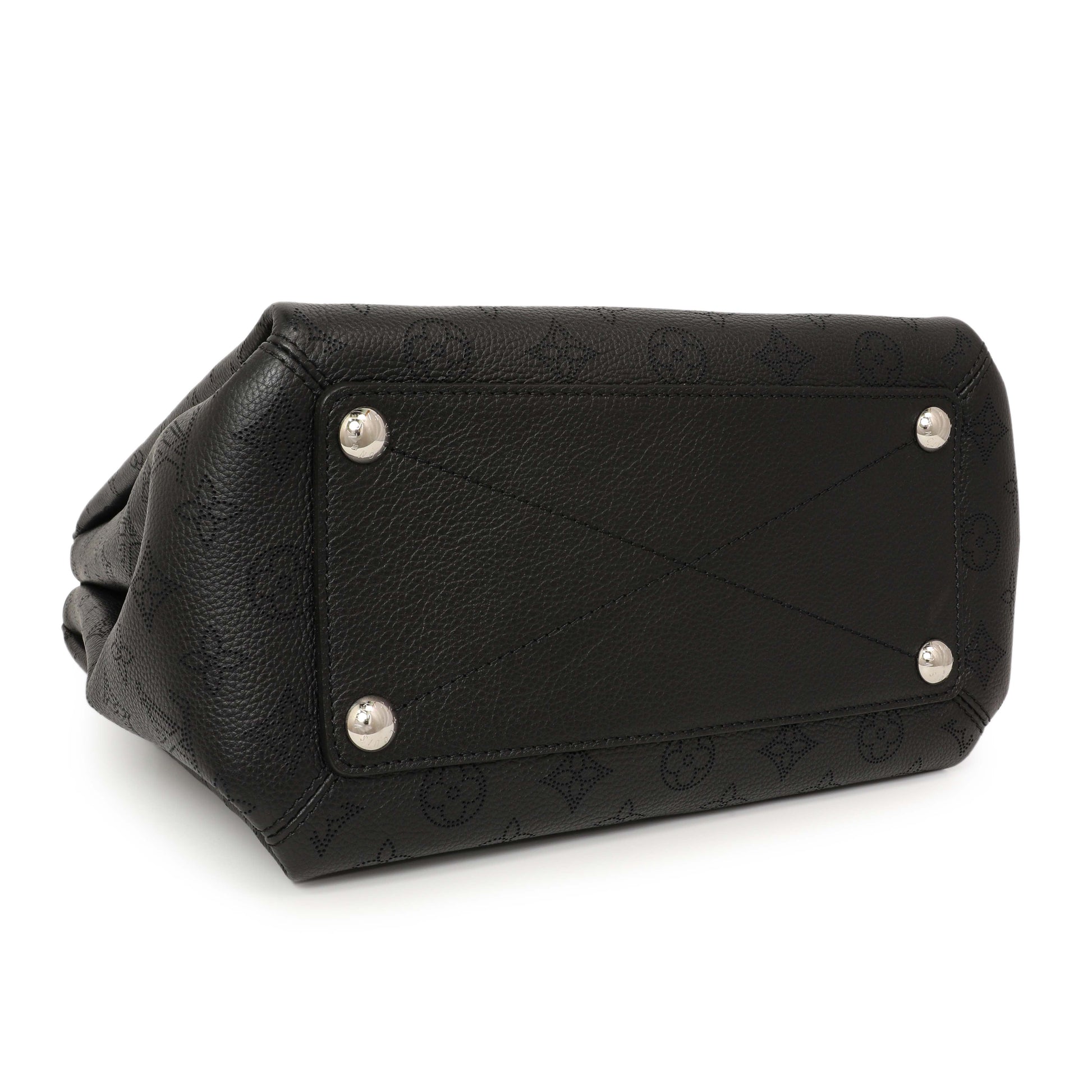 Exclusive Louis Vuitton Black Mahina Babylone PM — Back View
