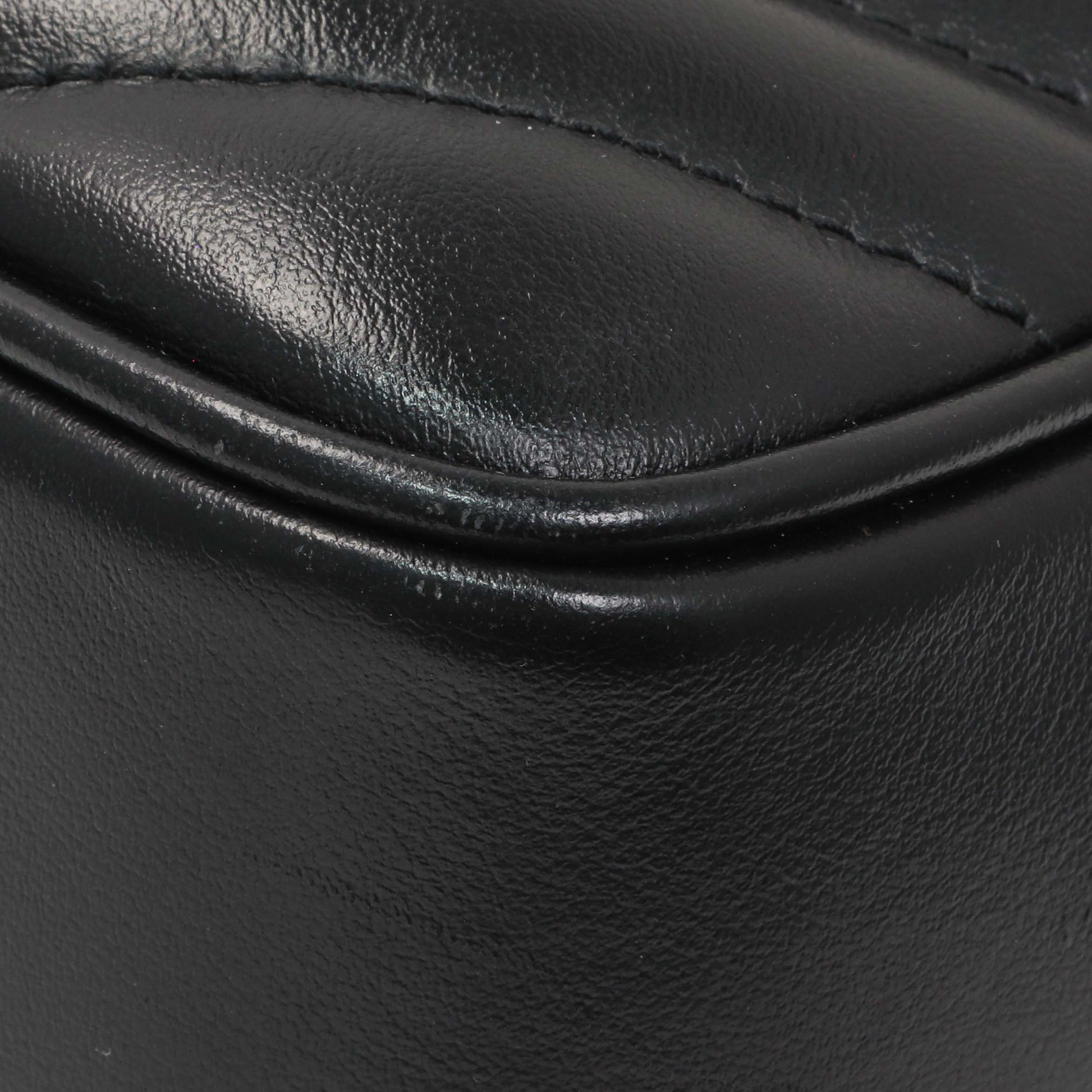 Exclusive Saint Laurent Black Calfskin Matelasse Monogram Lou Camera Bag — Alternate View 7