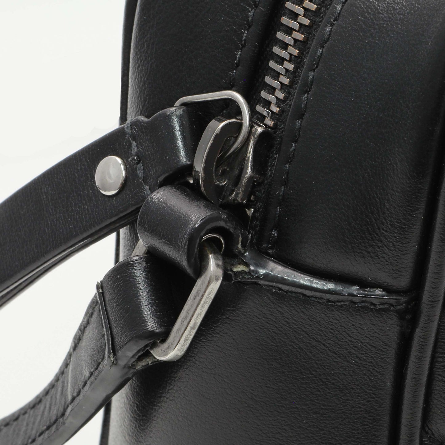 Exclusive Saint Laurent Black Calfskin Matelasse Monogram Lou Camera Bag — Alternate View 11