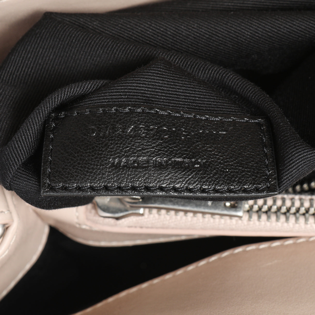 Exclusive Saint Laurent Beige Calfskin Y Quilted Monogram Medium Loulou Chain Satchel — Lifestyle View
