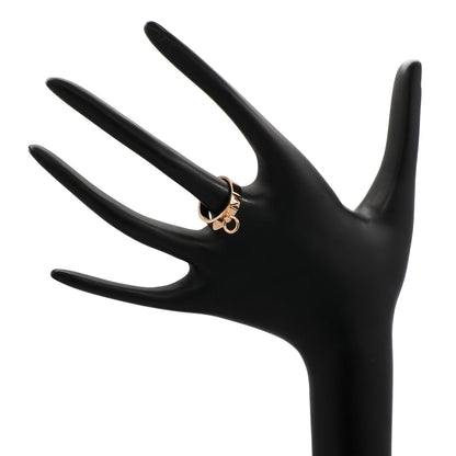 Exclusive Hermes 18K Rose Gold PM Collier De Chien Ring — Back View
