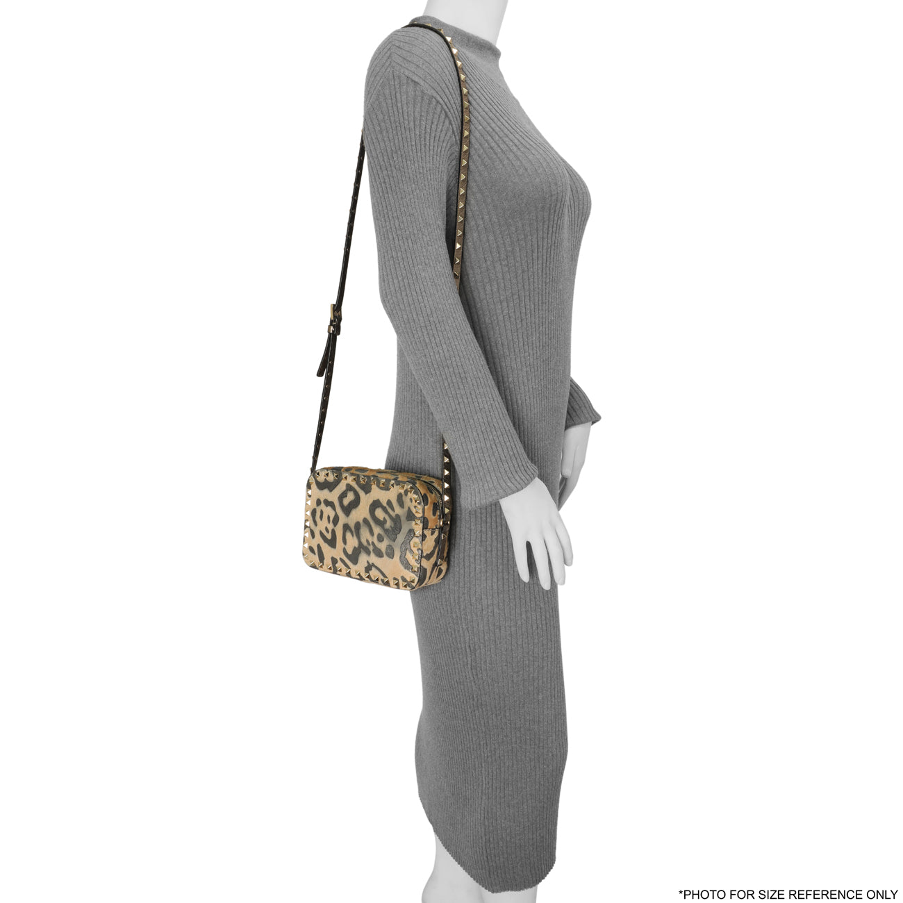 Exclusive Valentino Calf Hair Leopard Rockstud Camera Crossbody — Alternate View 7