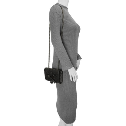 Exclusive Gucci Black Guccissima Mini Emily Shoulder Bag — Alternate View 8