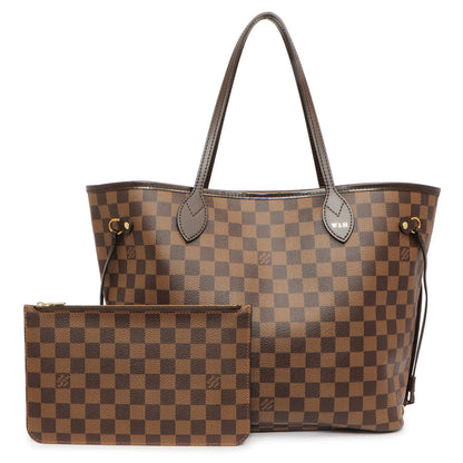 Exclusive Louis Vuitton Damier Ebene Neverfull MM — Front View