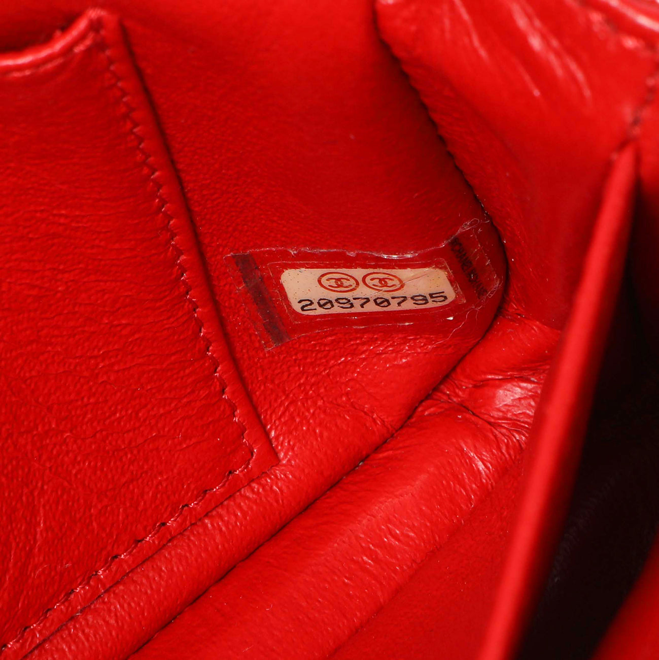 Exclusive Chanel Red Patent Chevron Extra Mini Rectangular Flap — Lifestyle View