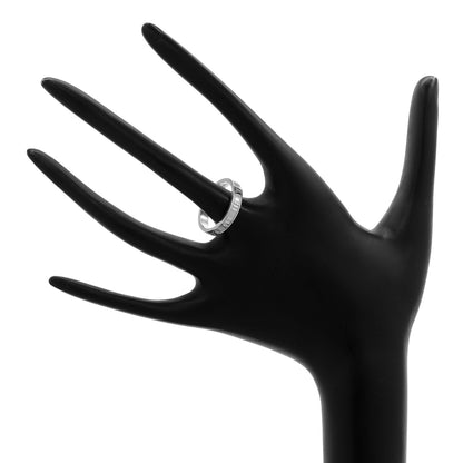 Exclusive Tiffany & Co. Sterling Silver Narrow Atlas Band Ring — Back View