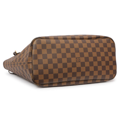 Exclusive Louis Vuitton Damier Ebene Neverfull MM — Back View