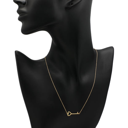 Exclusive Tiffany & Co. 18K Yellow Gold Heart Key Pendant — Top View