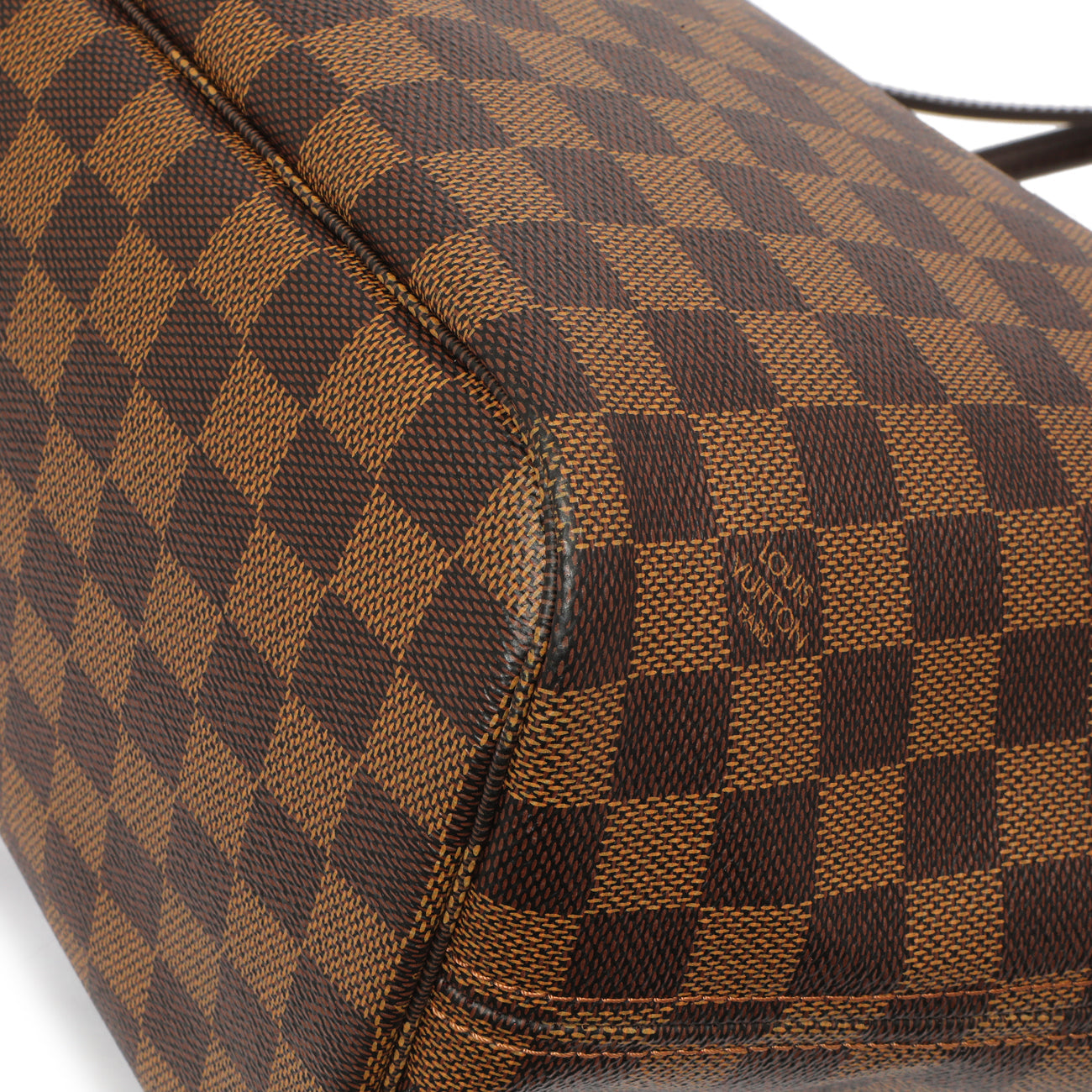 Exclusive Louis Vuitton Damier Ebene Neverfull MM — Alternate View 7
