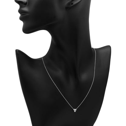 Exclusive Tiffany & Co. Platinum Diamond Aria Pendant Necklace — Detail View