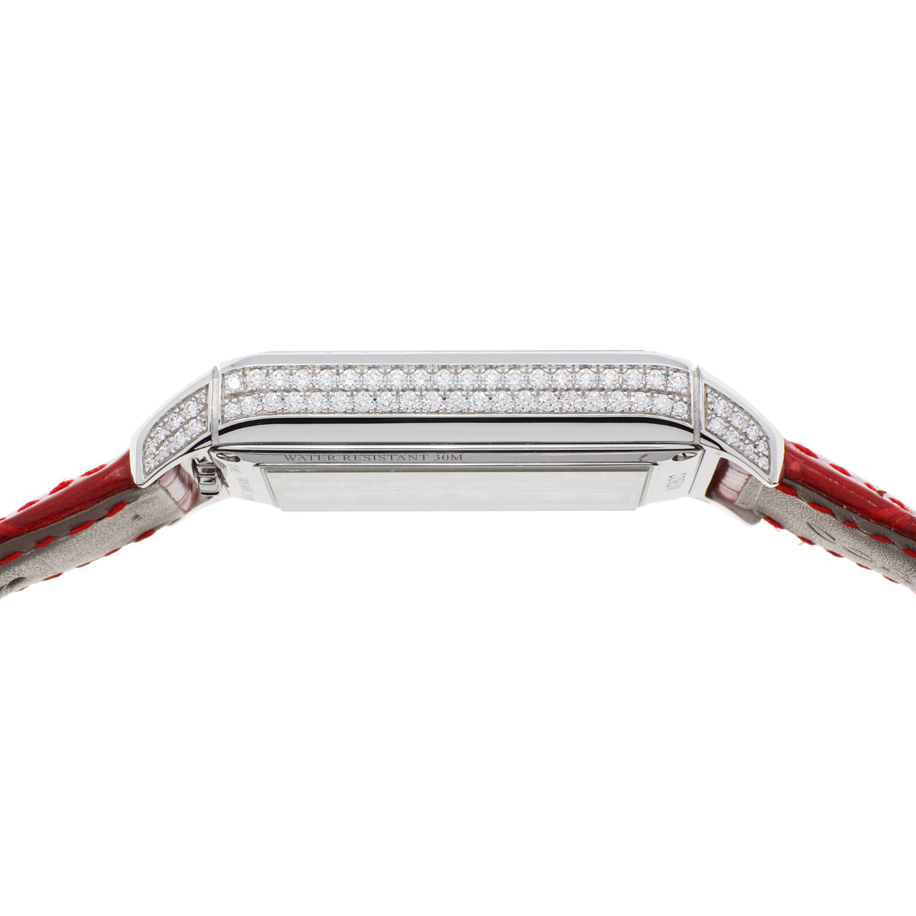 Exclusive Corum 18K White Gold Diamond Golden Bridge B113/03306 — Back View