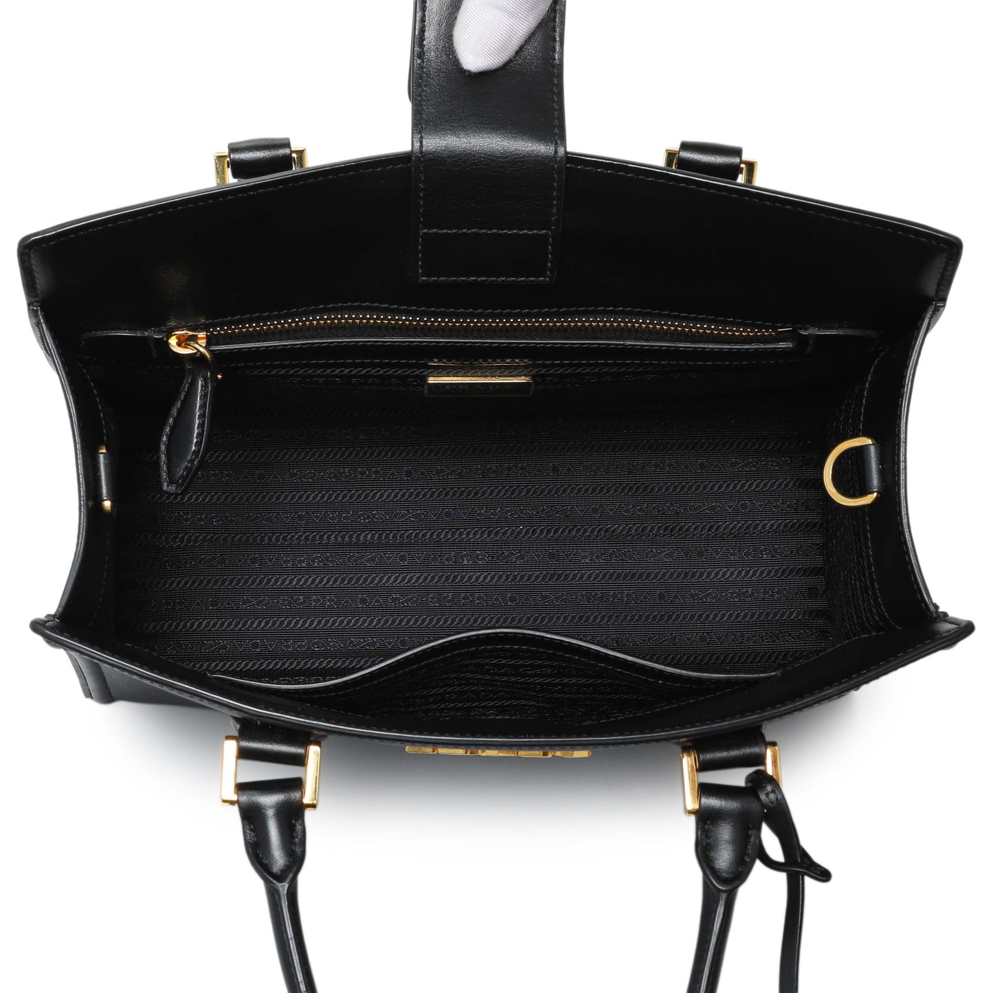 Exclusive Prada Black Saffiano Soft Calfskin Tote — Alternate View 8