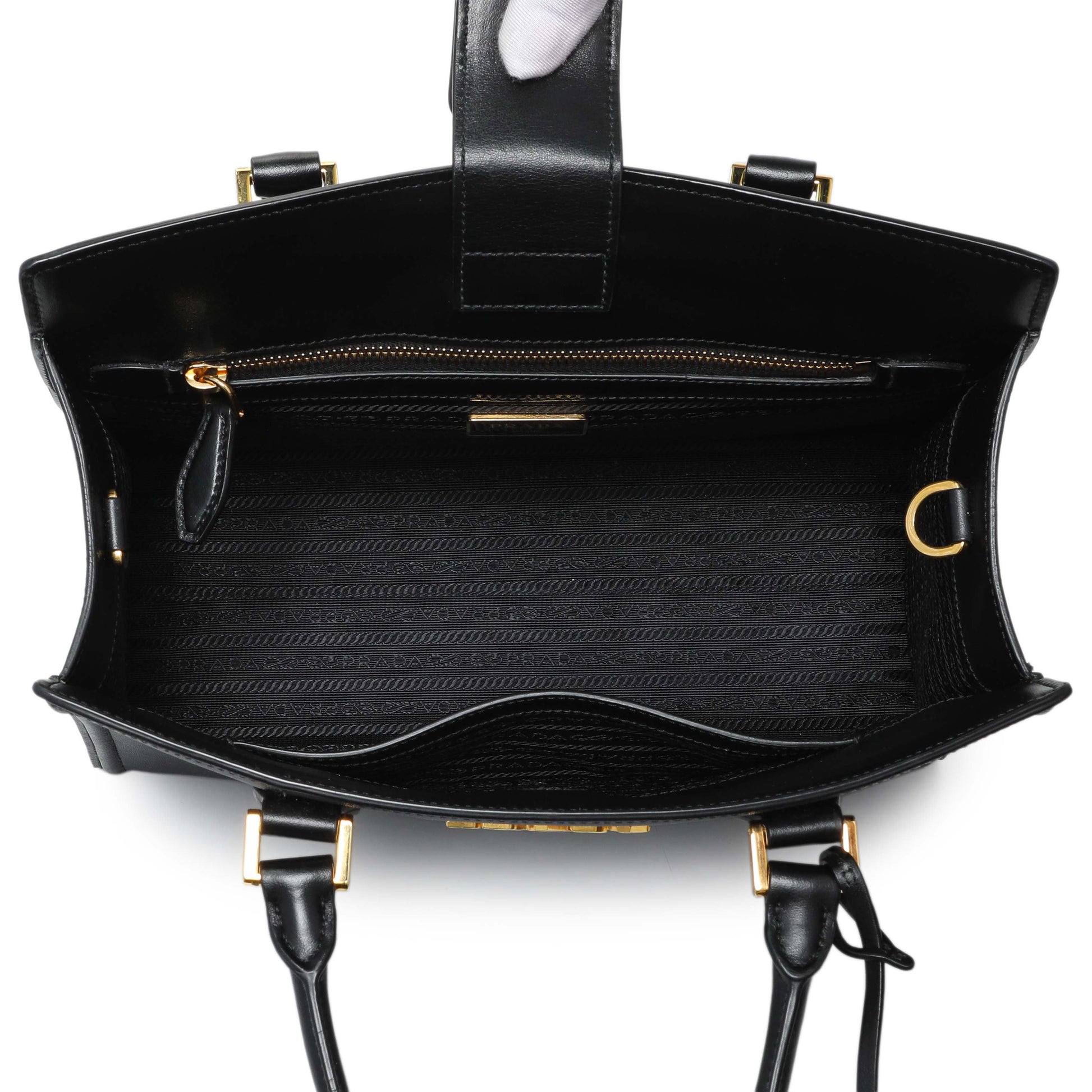 Exclusive Prada Black Saffiano Soft Calfskin Tote — Alternate View 8