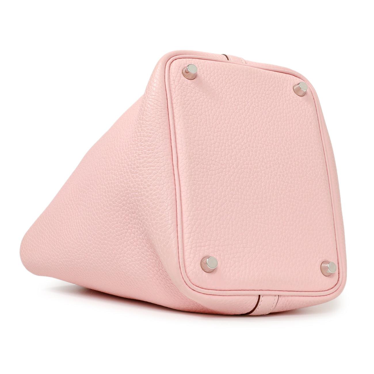 Exclusive Hermes Rose Sakura Taurillon Clemence Picotin Lock 18 — Back View