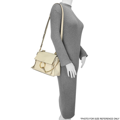 Exclusive Chloe White Calfskin Small Faye Day Shoulder Bag — Alternate View 12