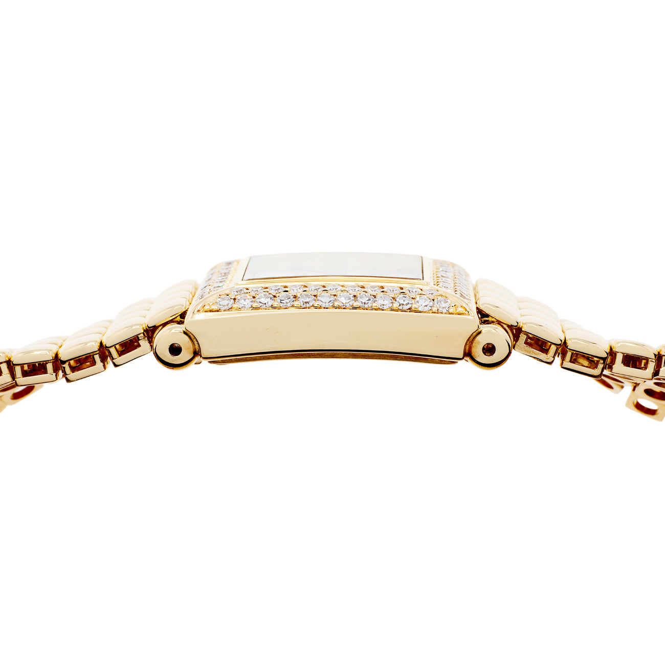 Exclusive Cartier 18K Yellow Gold Diamond Trocadéro 6604 — Back View