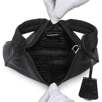 Exclusive Prada Black Re-Nylon Mini Re-Edition 2000 — Top View