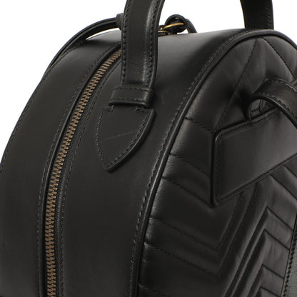 Exclusive Gucci Black Calfskin Matelasse GG Marmont Backpack — Alternate View 7