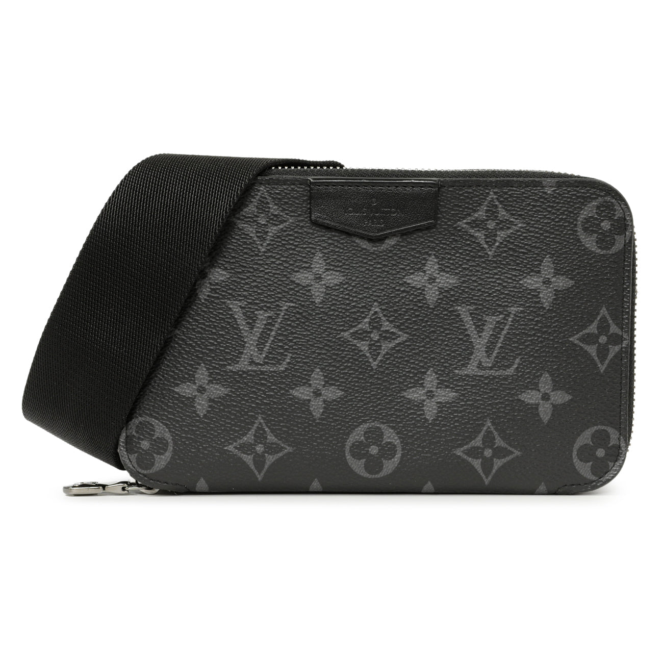 Exclusive Louis Vuitton Monogram Eclipse Alpha Wearable Wallet — Front View